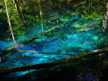 Hokkaido japan 'daki kaminoko göleti