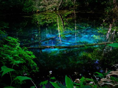 Hokkaido japan 'daki kaminoko göleti