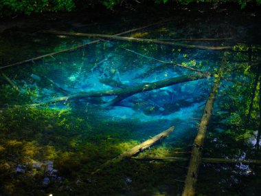 Hokkaido japan 'daki kaminoko göleti