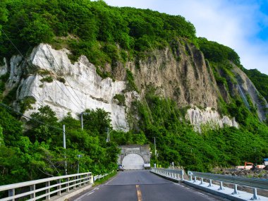Yazın beyaz uçurum Hokkaido
