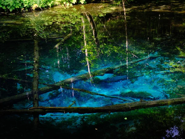 Kaminoko Rybník Japonsku Hokkaido — Stock fotografie