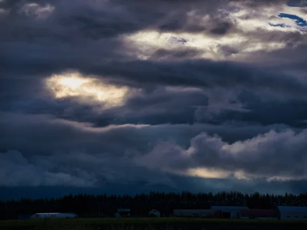 Tempo Tempestuoso Verão Hokkaido — Fotografia de Stock