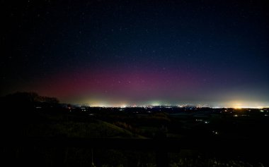 Hokkaido 'da düşük enlem aurora