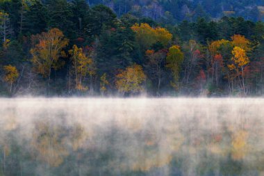 lake onneto in autumn hokkaido