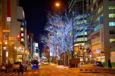 Sapporo hokkaido 'da beyaz ışık