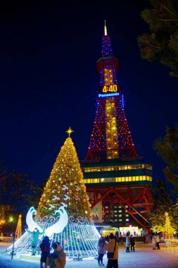 Sapporo hokkaido 'da beyaz ışık