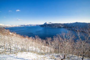 Kış Hokkadio 'da Masyu Gölü