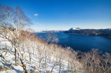 Kış Hokkadio 'da Masyu Gölü