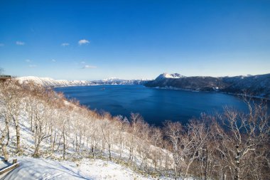 Kış Hokkadio 'da Masyu Gölü