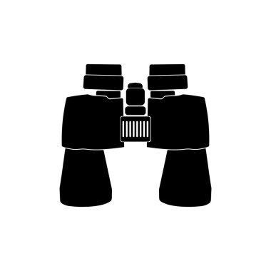 Dürbün simgesi. Beyaz arka planda siyah simgesi.