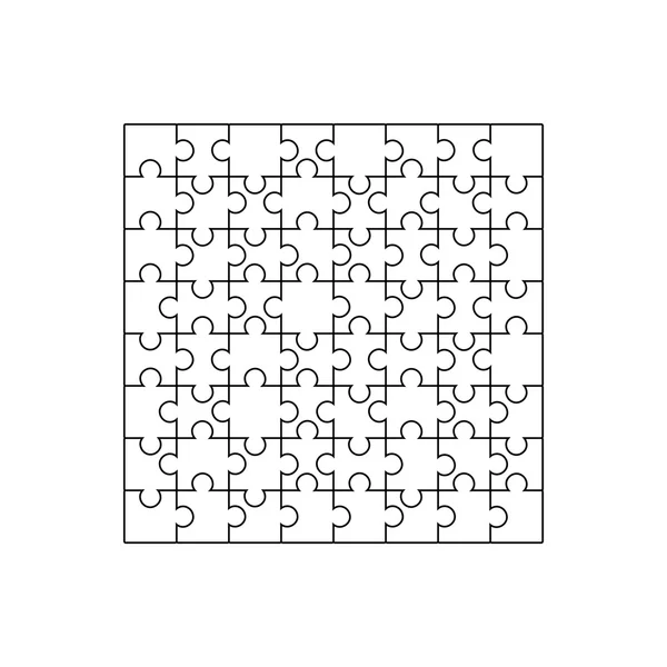 Bulmaca simgesi. Beyaz arka planda siyah simgesi.