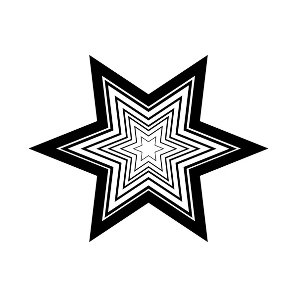 Yıldız favori simgesi. Beyaz arka planda siyah simgesi.