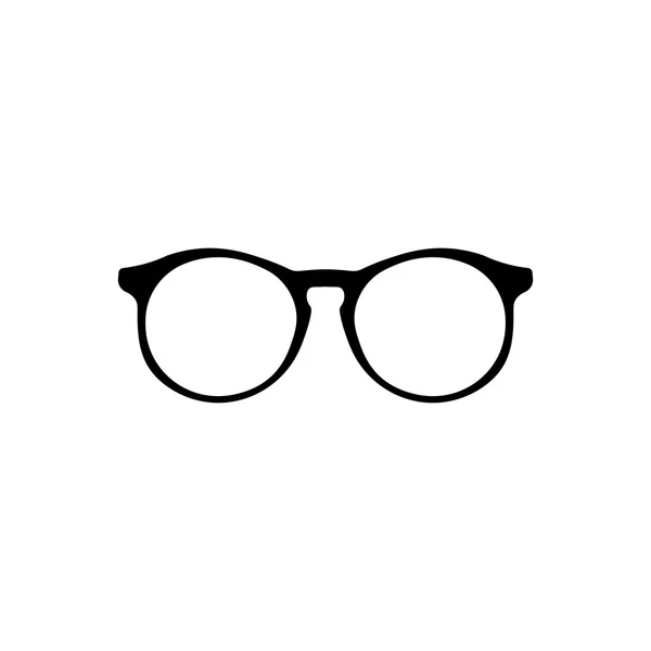 Ikona okulary. Czarna ikona na białym tle. — Wektor stockowy