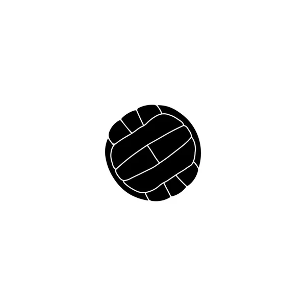 Значок волейбола. Черный значок на белом фоне . — стоковый вектор