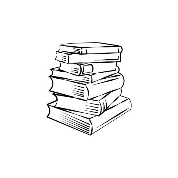 Kitap simgesi. Beyaz arka planda siyah simgesi.