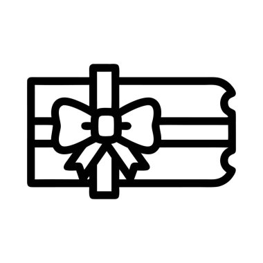 Siyah beyaz vektör Noel hediye çeki, kurdele ve bayram hediyesi kuponu.