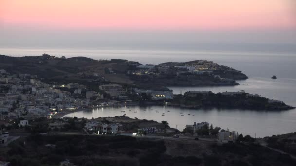 Resort turístico de Agia Pelagia — Vídeo de Stock