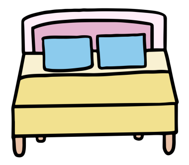 Yatak, yastık, yatak örtüsü, yatak odası yorganı, mobilya, ev dekorasyonu, ev turu, oda tasarımı, iç mekan tasarımı, uyuma, iyi geceler, iyi geceler, çıkartma, simge.