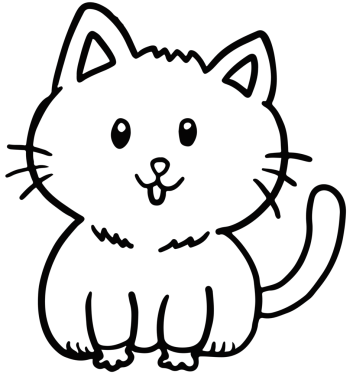 Dekorasyon için sevimli bir el çizimi kedi tasarımı, kedi çizgi filmi, karakterler, çizgi roman, evcil hayvan dükkanı, veteriner, evlat edinme ve kurtarma hayvanı, koruyucu ev, barınak, ev, arka bahçe, oyun zamanı, yapıştırma, yama, boyama
