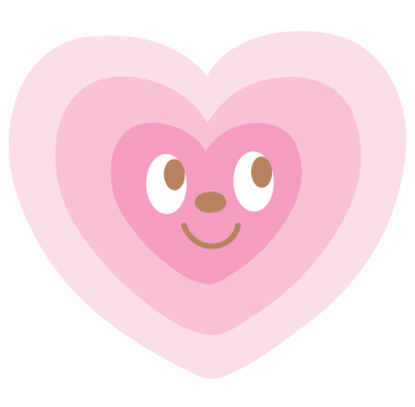 Sevgililer Günü için mutlu pembe kalp katmanları, çıkartma, dövme, kumaş baskısı, dekorasyon, aşk ikonu, düğün kartı, sosyal medya, kampanya rozeti, işaret, kadın gücü, rozet, rozet