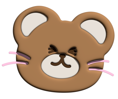 Model, ürün, çizgi film karakteri, çizgi roman, emoji, ruh hali, duygu, duygu, duygu, his, hayvanat bahçesi, hediyelik eşya dükkanı, broş, hayvan broşu, çıkartma, ayı yüzü şekli için 3D 'de gülümseyen oyuncak ayının resmi