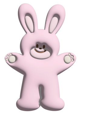 Model, ürün, tavşan çizgi filmi, karakter, komik, mutlu paskalya, emoji, ruh hali, duygu, duygu, his, hayvanat bahçesi, hediyelik eşya dükkanı, broş, hayvan broşu, çıkartması,