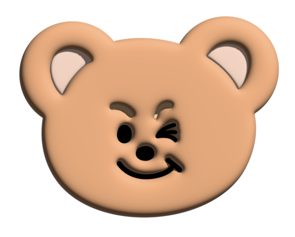 Model, ürün, çizgi film karakteri, çizgi roman karakteri, çizgi roman, emoji, ruh hali, duygu, duygu, duygu, hayvanat bahçesi, hediyelik eşya dükkanı, broş, hayvan broşu, çıkartma, ayı suratı şekli