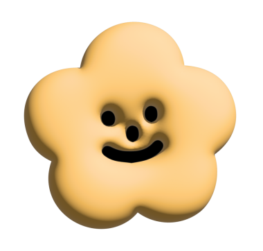 Model, şişirilmiş ürün, bitki, ağaç, doğa, bahçe, çiçek deseni, dekorasyon, çizgi film karakteri, maskot, şirin yama, broş, çıkartma, marka etiketi için üç boyutlu gülümseyen sarı çiçeğin tasviri