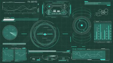 Bilgi işleme ve depolama sistemi yüksek teknoloji arayüzü, alfa kanalı ile animasyon görüntülenir.