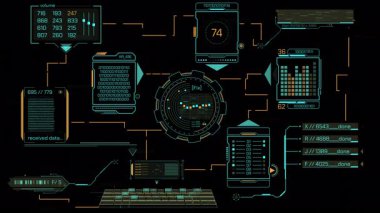 Alınan verileri işleme sistemi yüksek teknolojili ekranda, alfa kanalında animasyon görüntülenir.