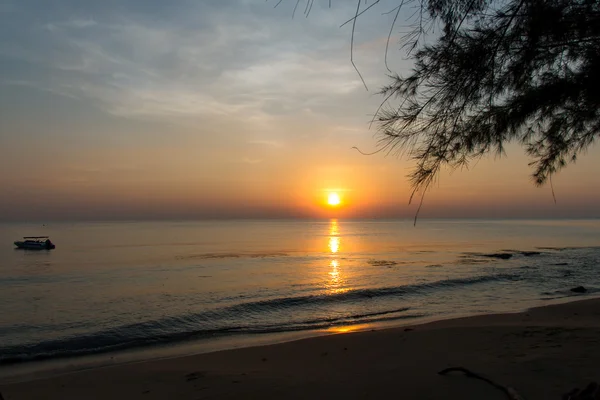 Sunset.Sea gün batımı. Sahilde günbatımı görünümü