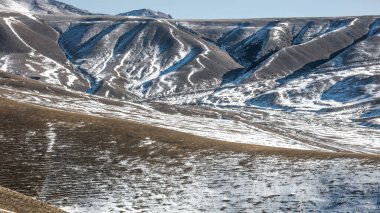 Karlı güzel kış manzarası