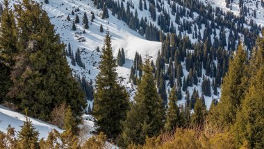 Dağların güzel manzarası