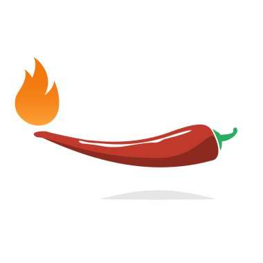 Kırmızı sıcak biber biber simgesi