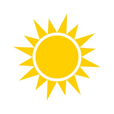 Sarı güneş simgesi