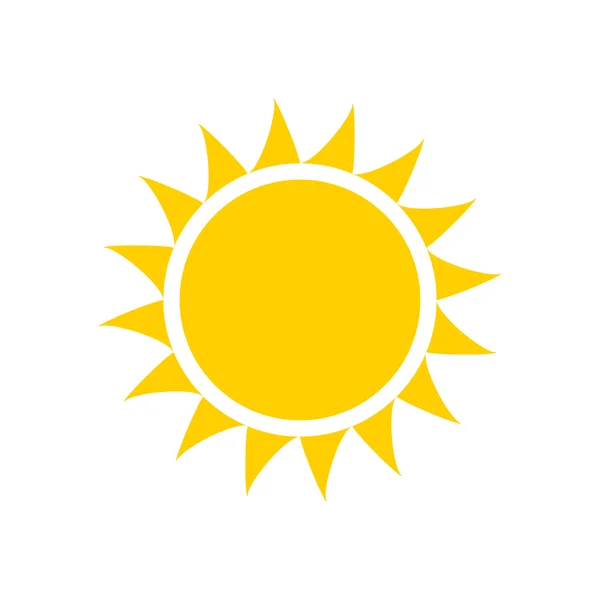 Yellow sun icon — Stock Vector