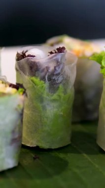 Tatlı ve ekşi soslu börek. Yüksek kalite 4k görüntü