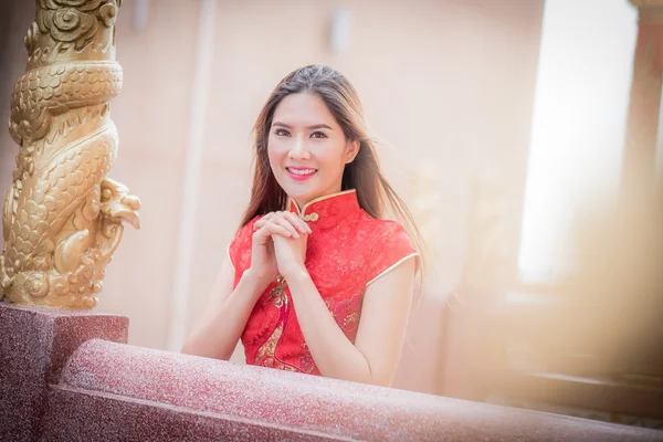 Mujer china asiática en chino tradicional — Foto de Stock