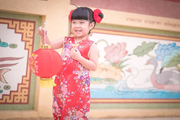 Menina chinesa asiática em chinês tradicional — Fotografia de Stock