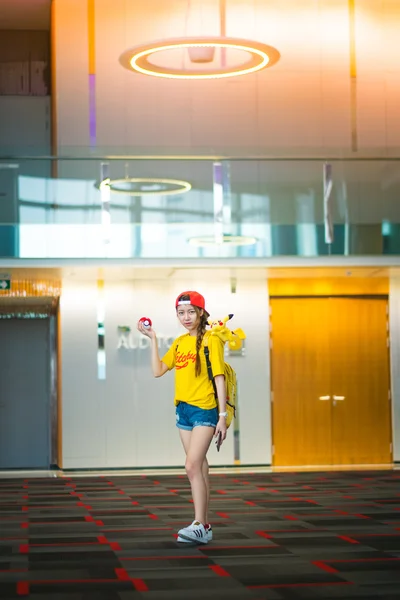 Mulheres Pokemon Pikachu Fantasia de Desenho Animado Cosplay