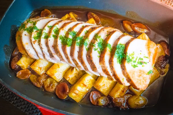 Hawaiian Kurobuta ananas pişmiş pirzola, .