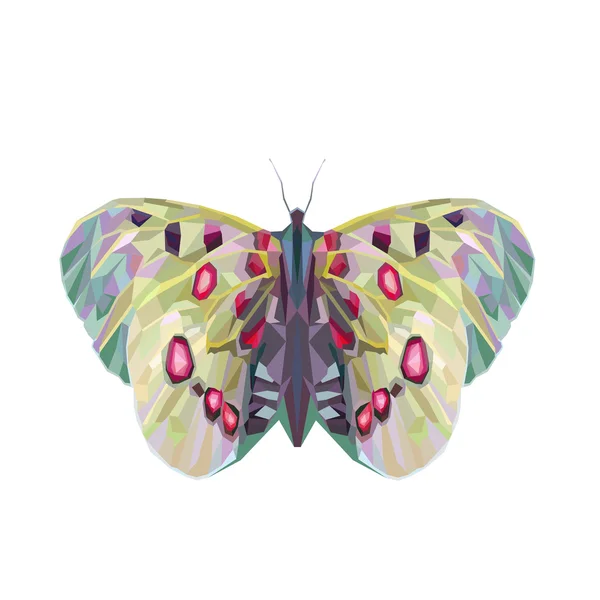 Farfalla poligonale astratta — Foto Stock