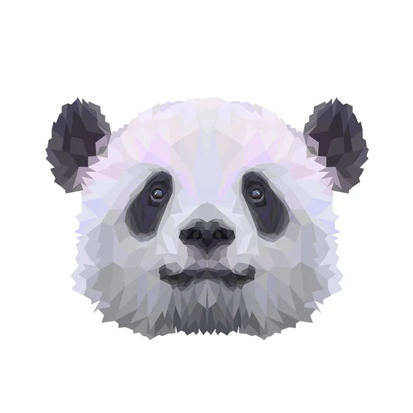 Portrait abstrait de panda de couleur — Image vectorielle