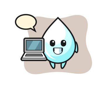 Süt damlası, tişört, etiket, logo ögesi için şirin bir tasarım