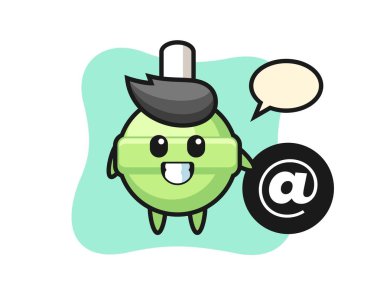 Lolipop, tişört, etiket ve logo için şirin bir tasarım.