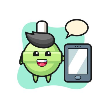 Lolipop, tişört, etiket ve logo için şirin bir tasarım.