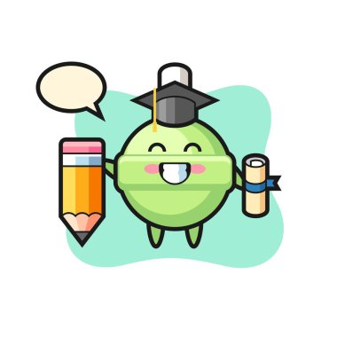 Lolipop, tişört, etiket ve logo için şirin bir tasarım.