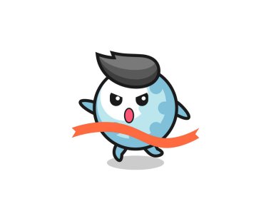 Şirin golf illüstrasyonu bitişe yaklaşıyor, tişört, çıkartma, logo elementi için şirin bir tasarım.