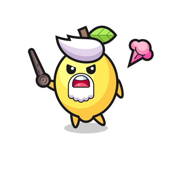 Papy Citron Mignon Met Colère Conception Style Mignon Pour Shirt — Image vectorielle