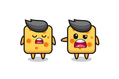 Maske takan sevimli bir peynir karikatürü, tişört, çıkartma, logo elementi için şirin bir tasarım.